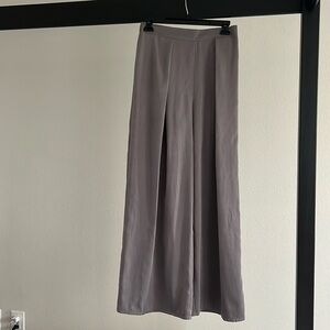 Brand new never worn beautiful gray wide leg pants with pleats